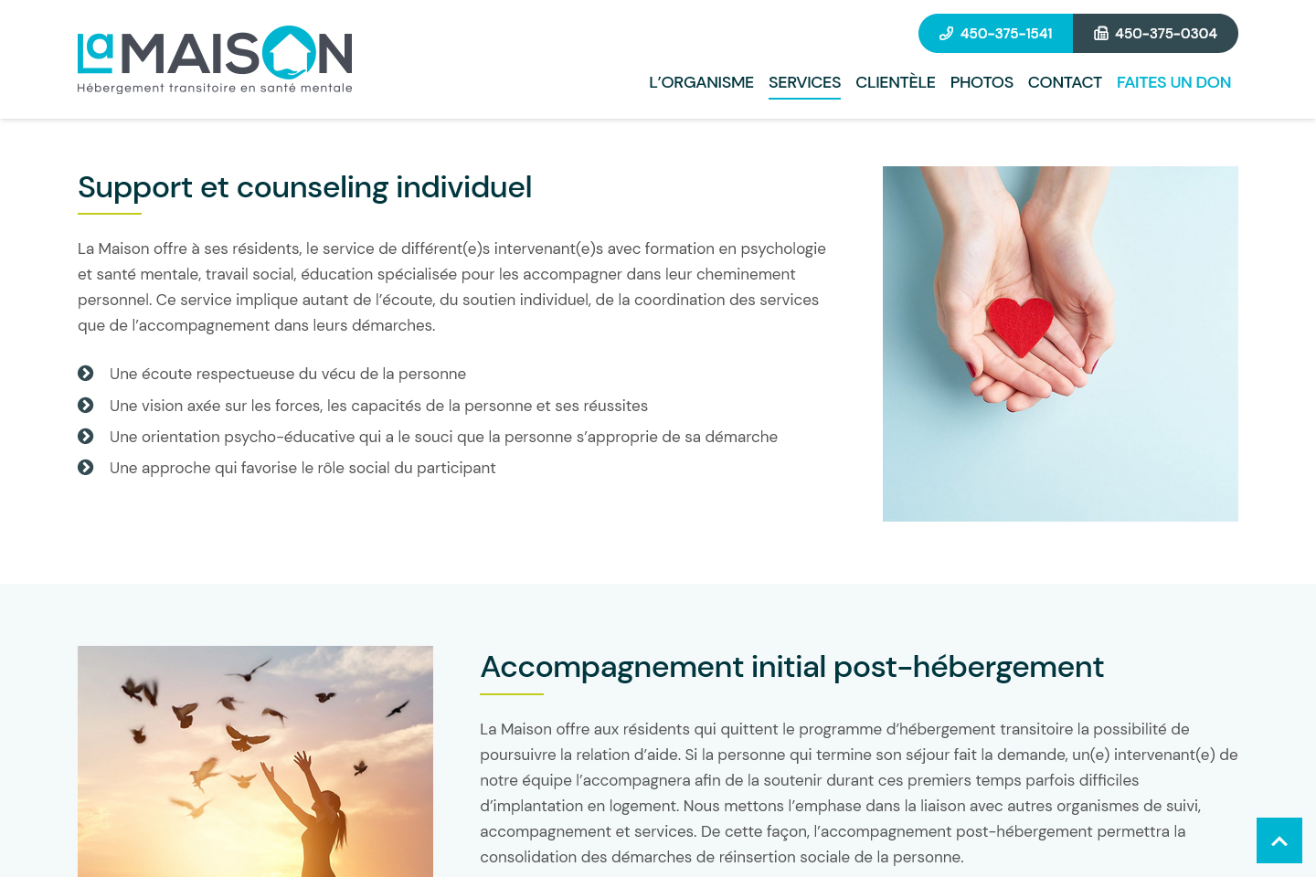 Site Web La Maison Santé Mentale