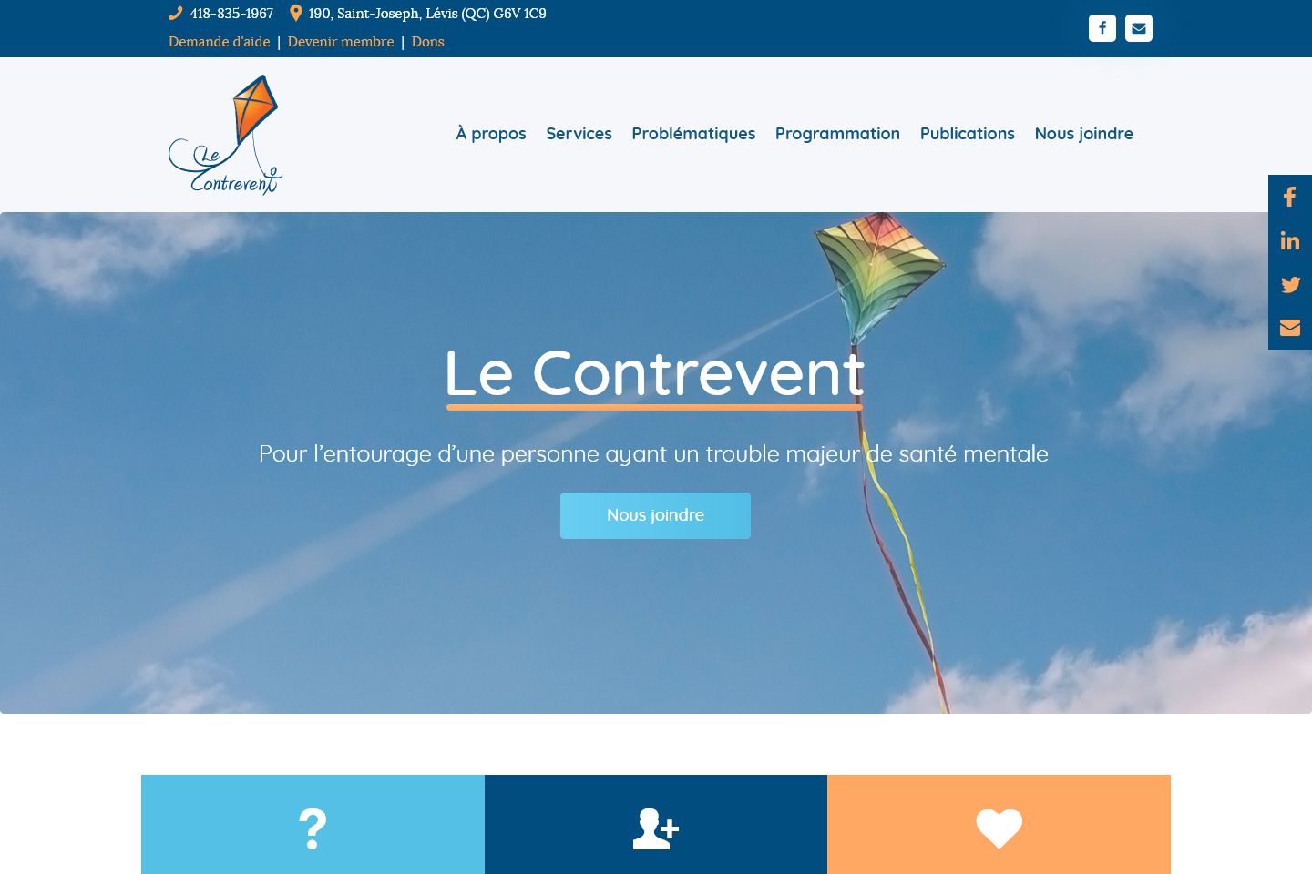 Site Web Le Contrevent