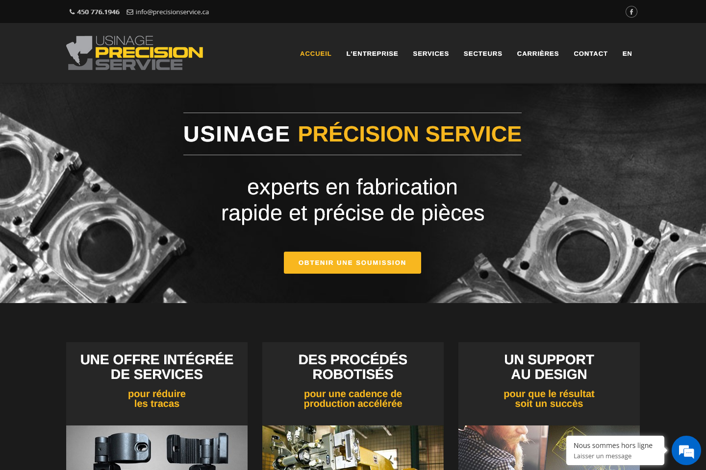Site Web Précision Service