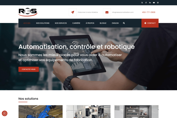 Site Web RES Automatisation