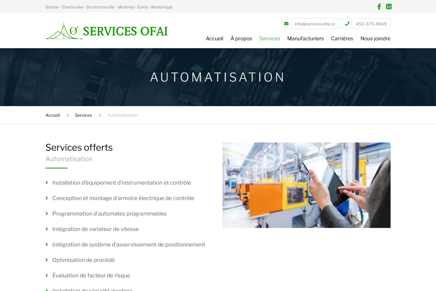 Site Web Services Ofai